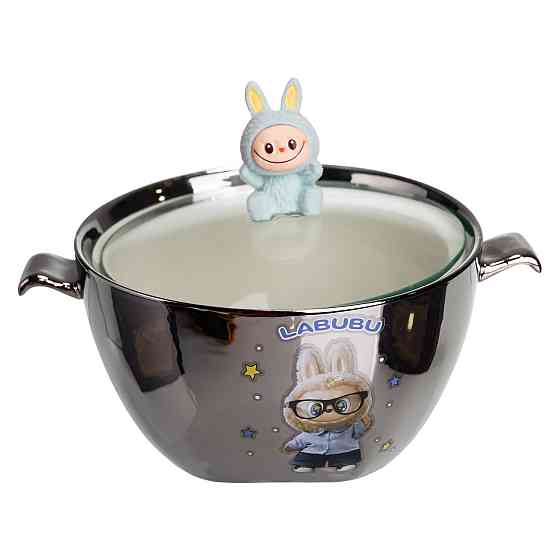 Бульйонниця порцелянова Labubu з кришкою і ручками 800 (мл) Ø15 (см) FM-34D Коломыя