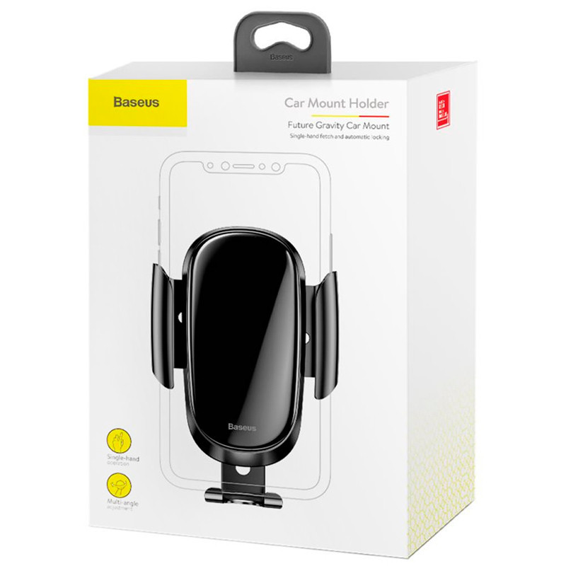 Холдер Baseus Future Gravity Car Mount Holder (SUYL-WL01) Black Рівне - фото 2