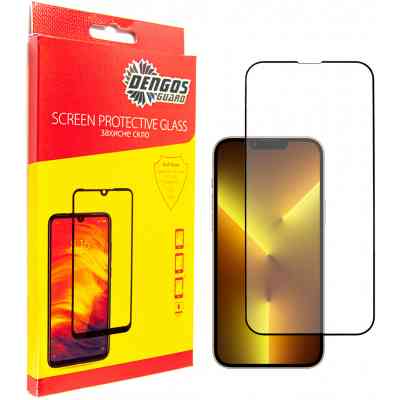 Скло захисне Dengos SuperD для IPhone 13 Mini (black) (TGFG-SD-07) Вінниця