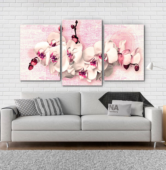 Модульна картина Орхідея Абстракція (53х100см) Art-222_3 Київ - фото 2