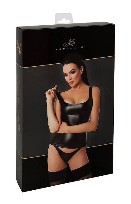 Топ Noir Handmade F346 Powerwetlook top - M Sex Aura Київ - фото 6
