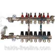 Колектор бічне підключення 1011 нержавіюча сталь в зборі на 9 виходи Харків