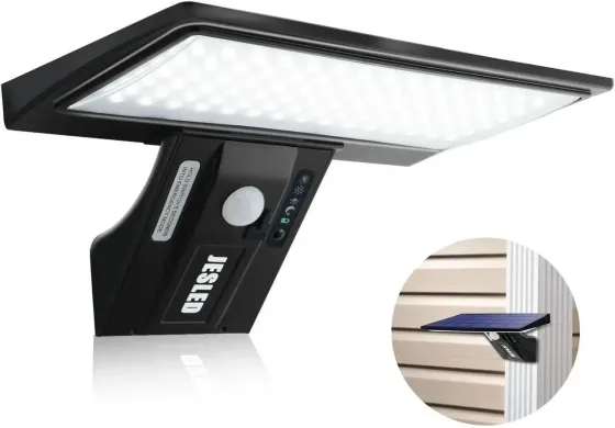 Солнечный светильник JESLED 90 LED с датчиком движения, аккумулятор 2600 мАч, IP65, для двора, фасад Киев