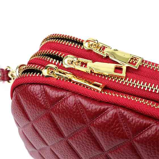 Сумка на три відділення для жінок з натуральної шкіри Vintage 22889 Київ