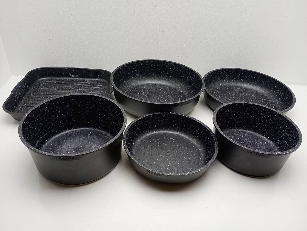 Набір каструль і сковорідок JEETEE 6 шт (без ручок та кришок) Луцк - изображение 3