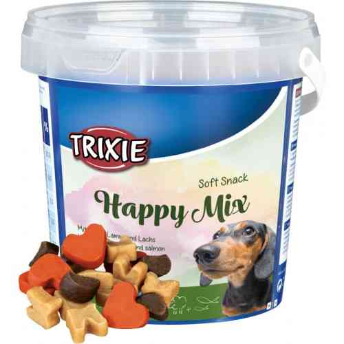 Лакомство Trixie Soft Snack Happy Mix для собак с курицей, ягненком и лососем 500 г Киев