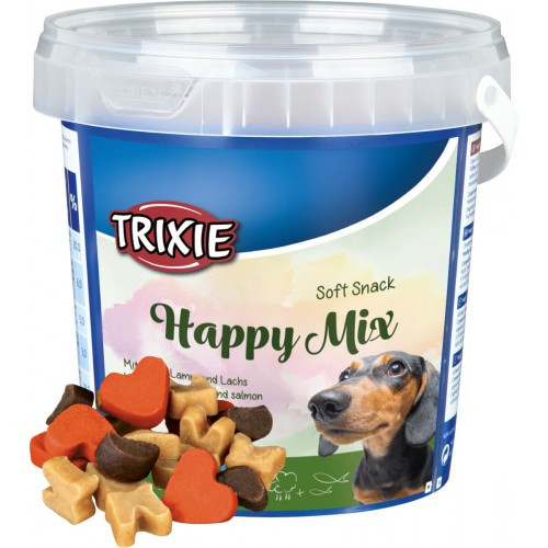 Лакомство Trixie Soft Snack Happy Mix для собак с курицей, ягненком и лососем 500 г Киев - изображение 3