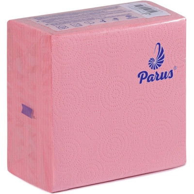 Салфетки столовые Parus 1 слой 33х33 см Розовые 100 шт. (4820205440342) Винница - изображение 1