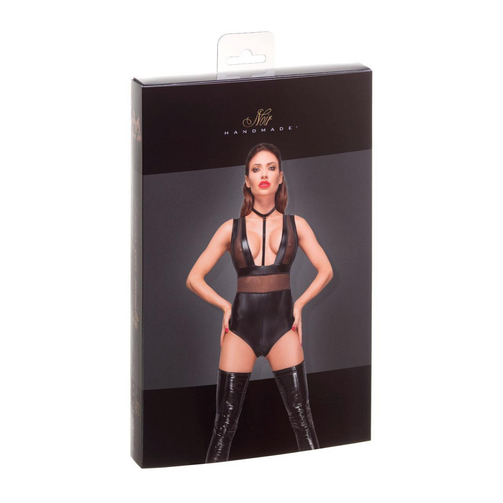 Боді з мокрим ефектом Noir Handmade F183 Powerwetlook body, L Sex Aura Київ - фото 4