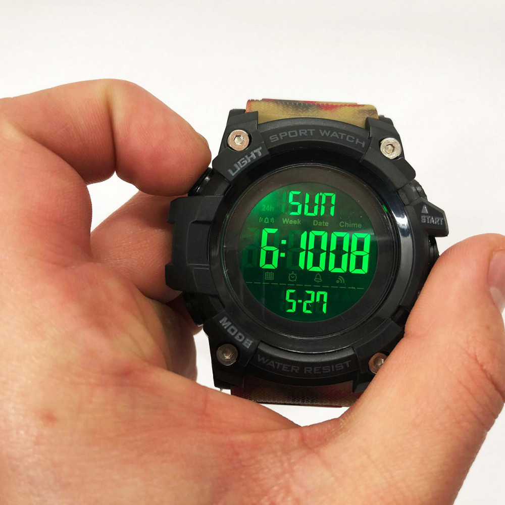 Водонепроницаемые часы для рыбалки SKMEI 1384CMRD, Спортивные часы мужские водонепроницаемы FG-37 Львов - изображение 13