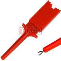 Щуп-зажим типа крючок прямоугольный, красный, Полтава - изображение 1