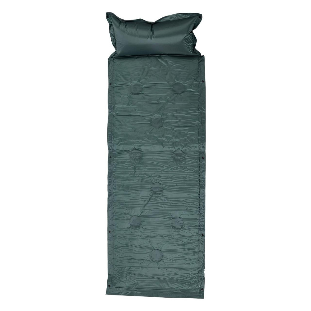 Матрас в палатку надувной 175х60х2 см матрас походный туристический с подголовником Зеленый SJ-0028-1GR Киев - изображение 1