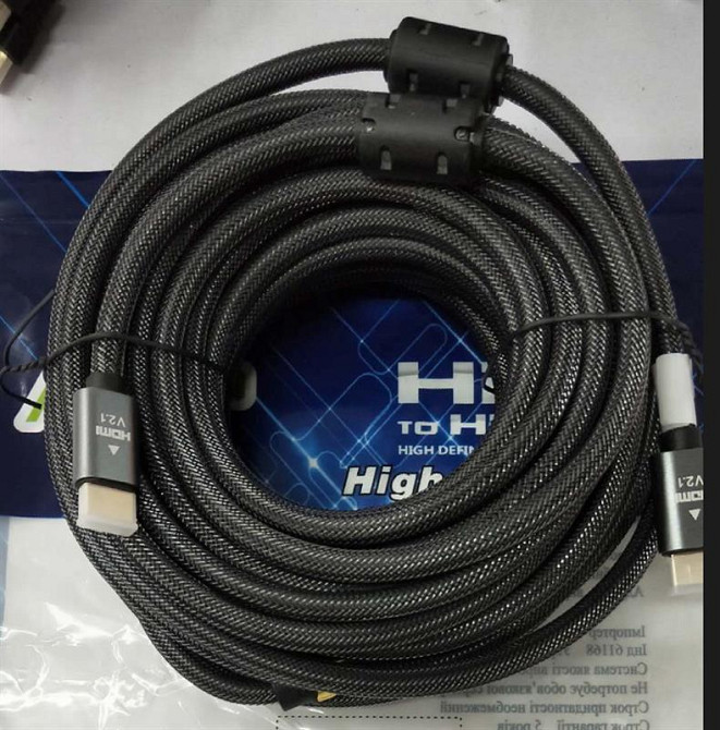 Кабель Atcom Premium HDMI HDMI V 2.1, (M/M), 30 м, Black (AT23730) пакет Чорний Харьков - изображение 3