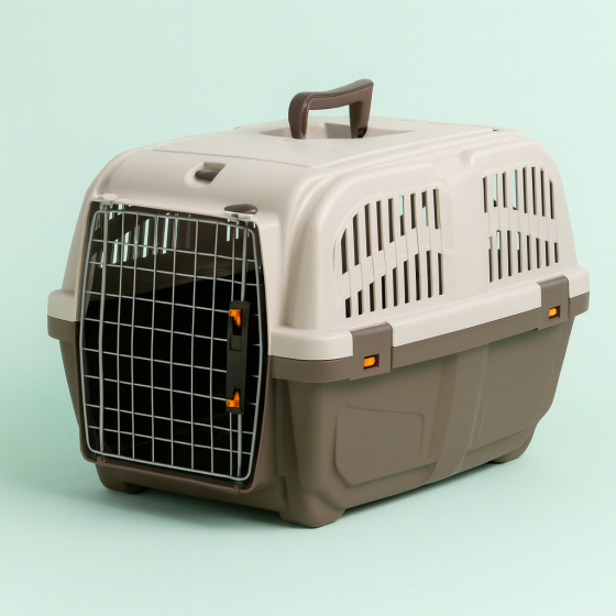 Переноска Trixie Skudo 1 для собак до 12 кг пластикова коричнева 30 x 32 x 49 см Київ