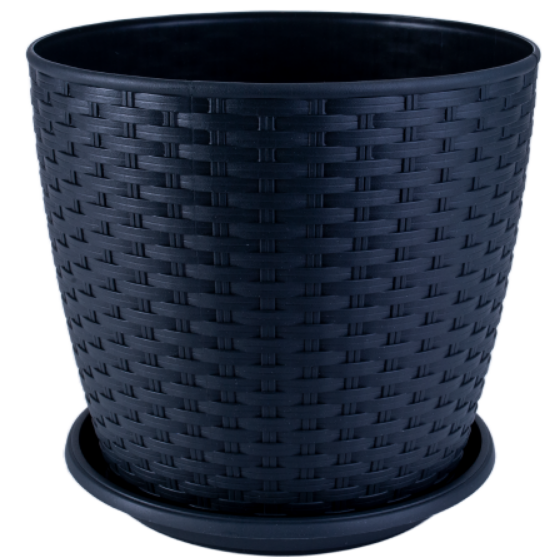 Вазон Ротанг з підставкою 12*11см граніт Алеана Житомир - изображение 1