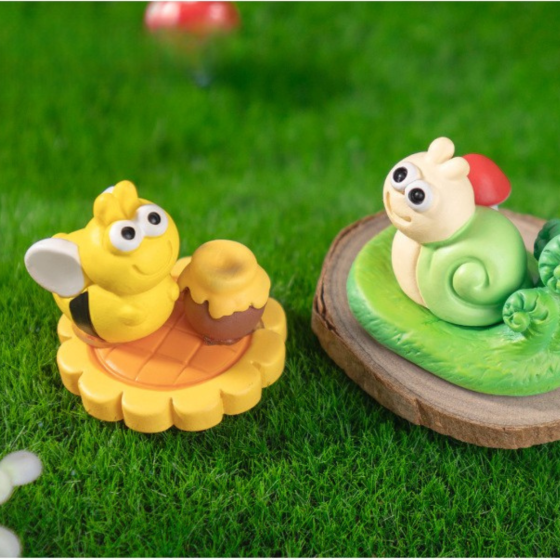 Миниатюрные пейзажи с насекомыми и улитками. Различные наборы по 3 предмета Одесса