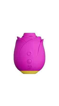 Шикарний вакуумний кліторальний стимулятор Romp Rose Pink, у вигляді троянди Sex Aura Київ