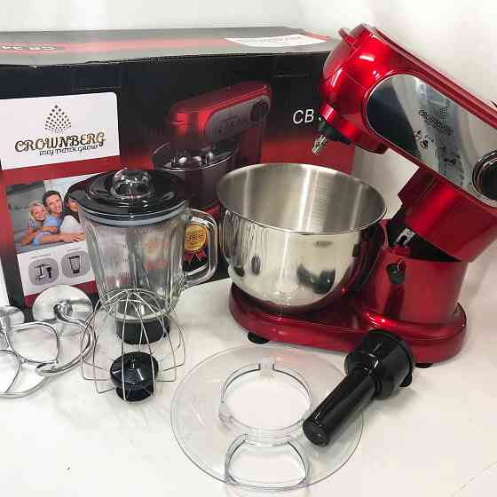 Кухонный помощник миксер тестомес планетарный Crownberg CB 3404, Мощный ручной миксер CA-46 Львов