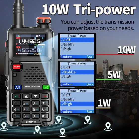 Рація Baofeng UV-5RH Pro 10W Київ