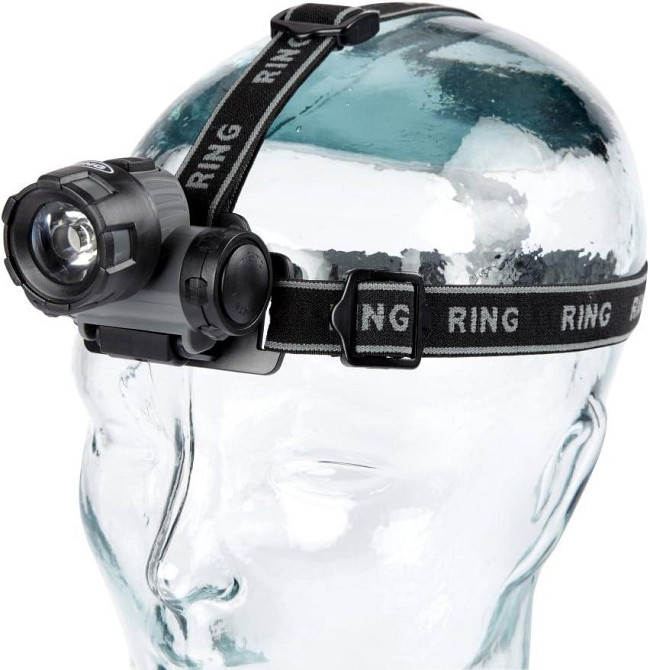 Налобний ліхтар Ring RT5174 LED 50 Лм, 3 режими, регульований кут, батарейки AAA в комплекті Київ - фото 4