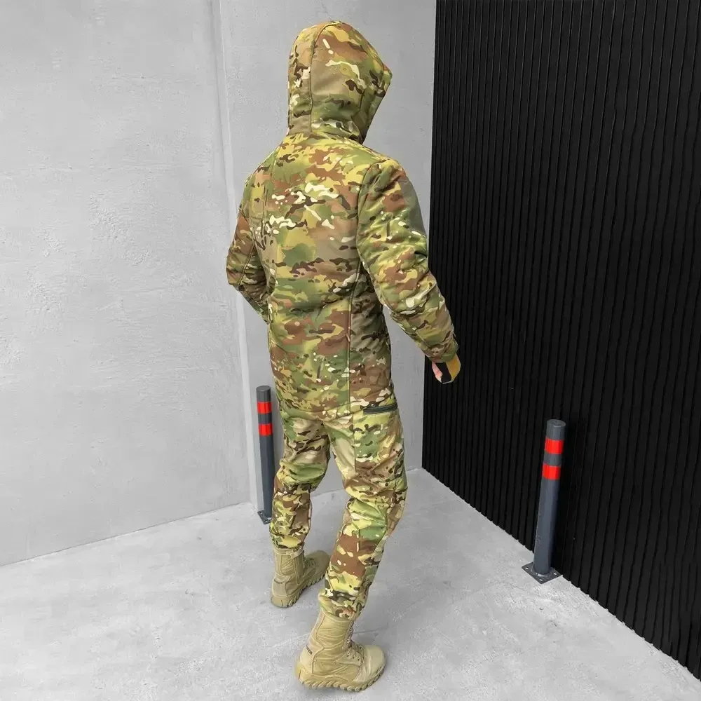 Зимовий чоловічий костюм ambush з атласною підкладкою / Куртка cordura 300 + Штани softshell мультик Одеса - фото 13