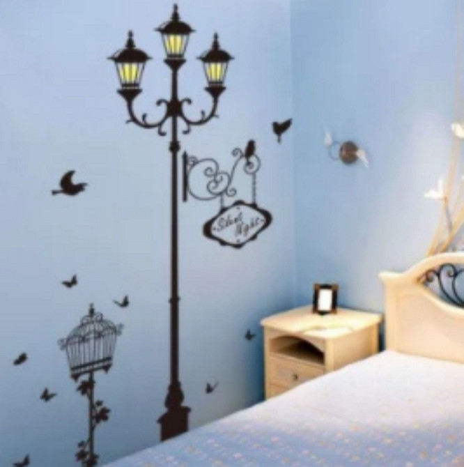 Інтер'єрна наклейка на стіну Ліхтар Київ - фото 4