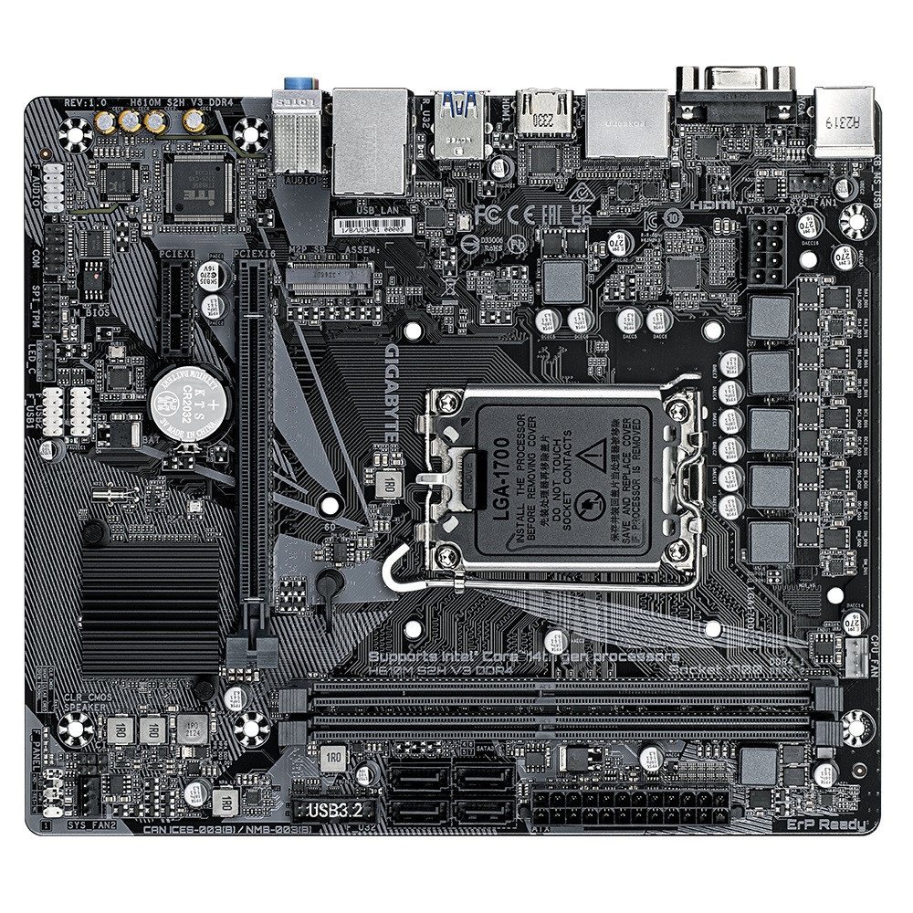 Материнська плата Gigabyte H610M S2H V3 DDR4 Socket 1700 ( microATX ) Харків - фото 4