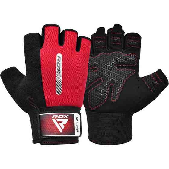Перчатки для фітнесу RDX W1 HALF RED-XL Кам'янське