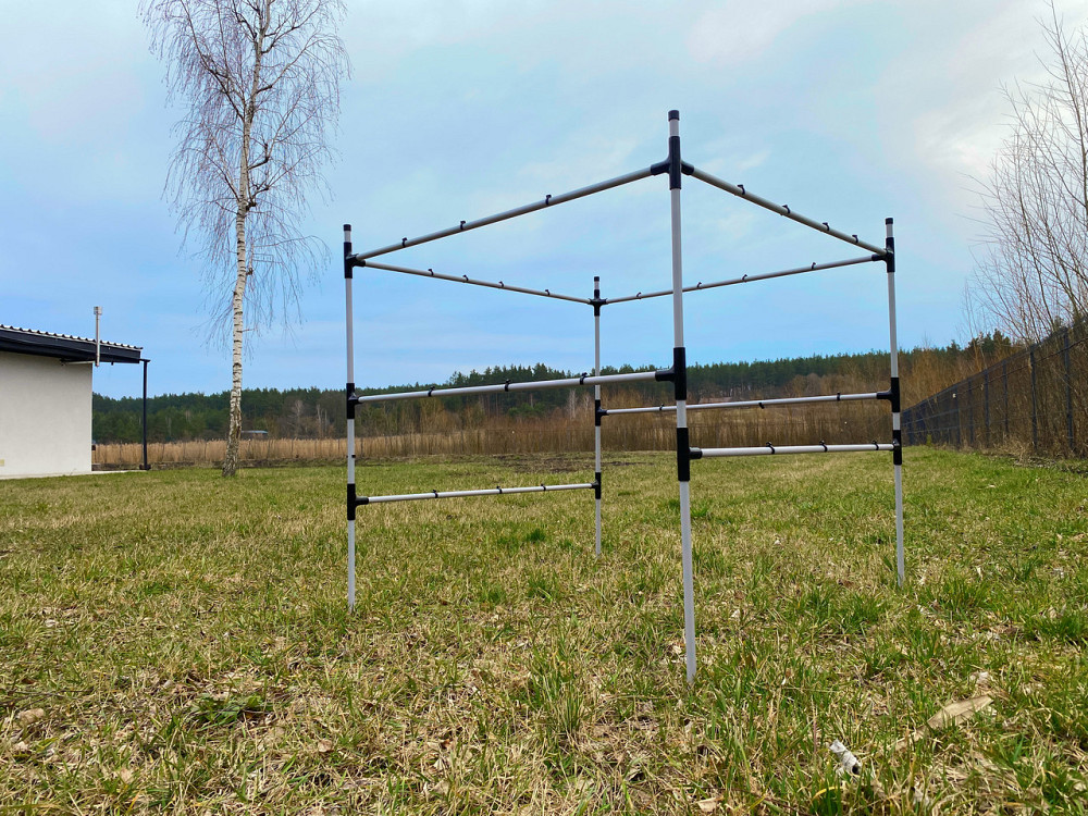 Садова опора для міні-парника Tetra. Каркас для міні теплиці на дачі. Системи для підв'язки рослин. Бориспіль - фото 9