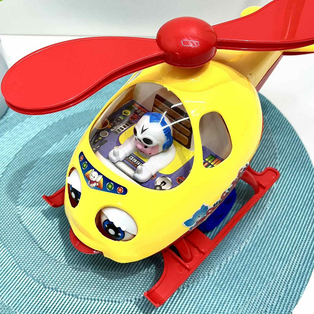 Каталка на палиці Вертоліт 50см Жовто-червоний (0302) Чернігів - фото 7