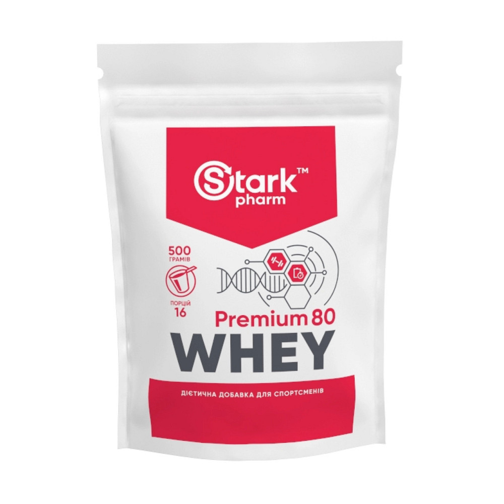 Whey 80 Premium - 500g Pure (Повреждена этикетка) Киев - изображение 1