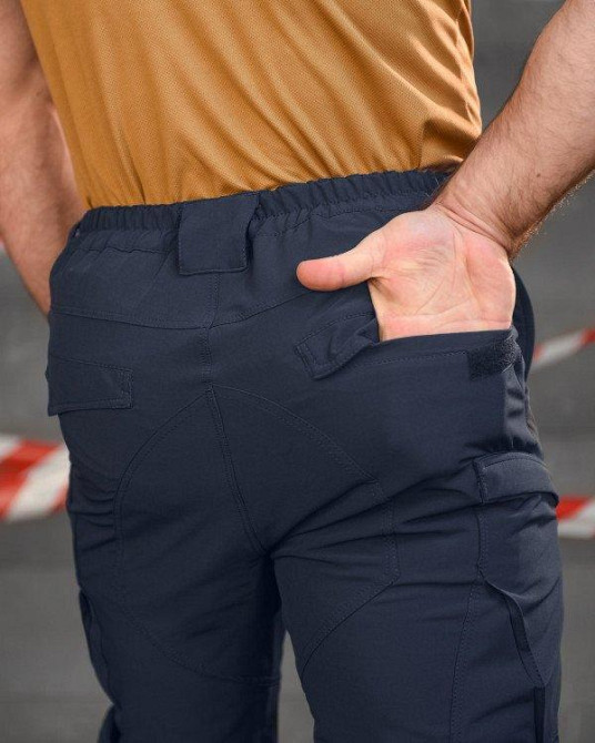 Стрейчевые тактические штаны Cambodia синие дснс  НП5184 Одесса - изображение 5