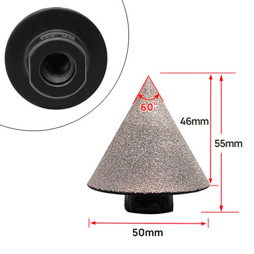 Алмазная конусная фреза для керамики и камня Киев - изображение 7
