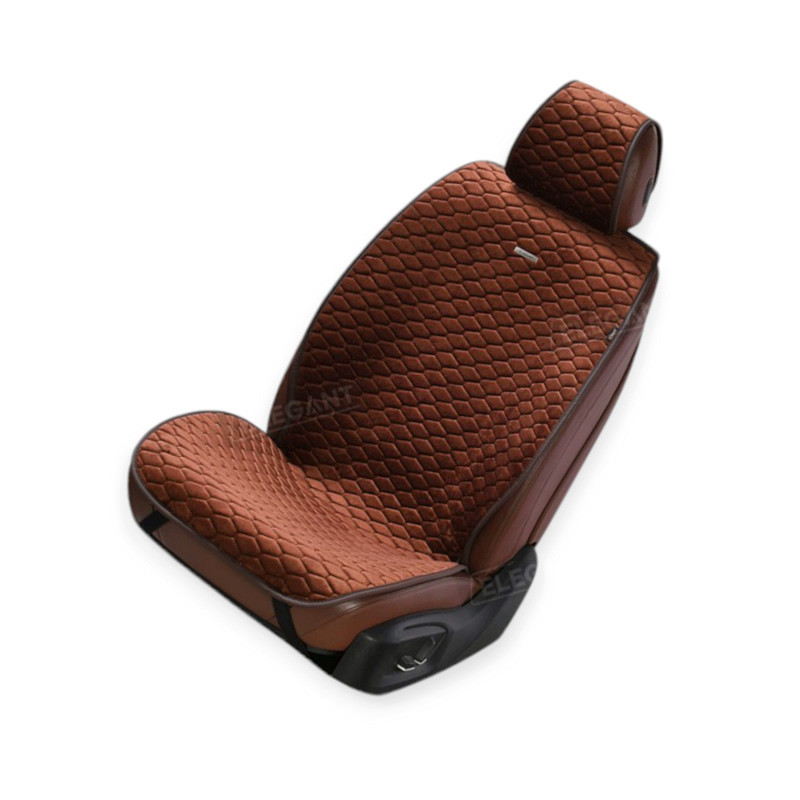 Накидки на сиденье palermo (перед+зад) ромб темно-коричневые Мукачево - изображение 1