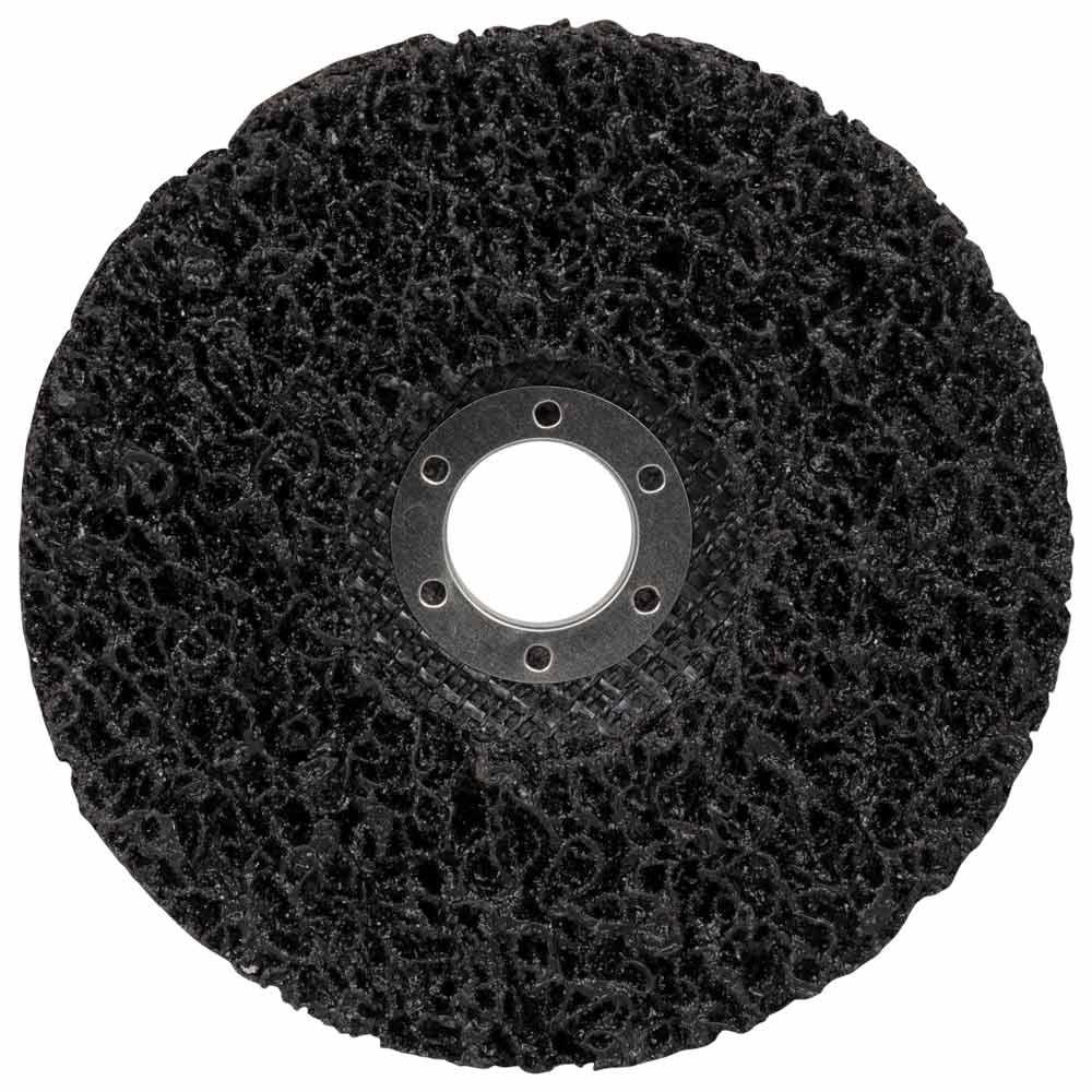 Круг зачистный из нетканого абразива (коралл) Т27 Ø125×22.23мм черный мягкий SIGMA (9176761) Ровно - изображение 2