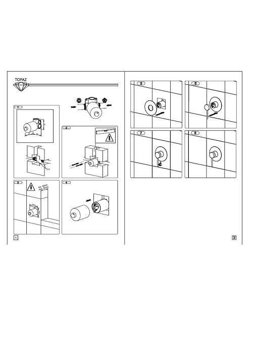 Змішувач для душу вбудований TOPAZ LOFT TLF 32705-H75-C Київ - фото 5