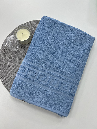 Махровое полотенце Ideal Textile Greek 70х135 см Блакитний Черновцы - изображение 1