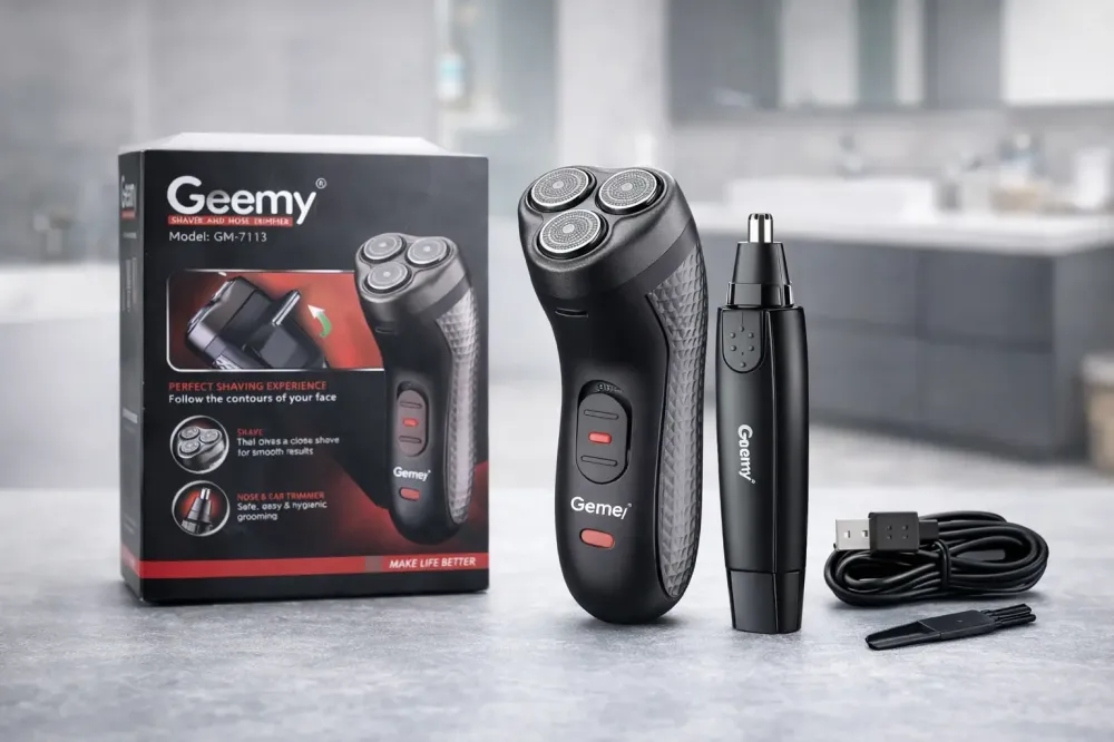 Электробритва GM-7113 2 в 1 / Мужской триимер для бороды, носа и ушей Коломыя - изображение 3