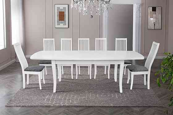 Стіл обідній Квартет (1800+500)*900 білий Київ