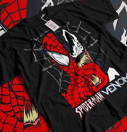 Футболка для мальчика аниме Суперхеро Ловер Ретро Фамилй оверсайз (рост от 165 до 180 ) Черний AnimeJ1152m Днепр