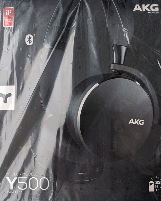 Безпровідні наушники с микрофоном AKG Y500 Black. Харків - фото 4