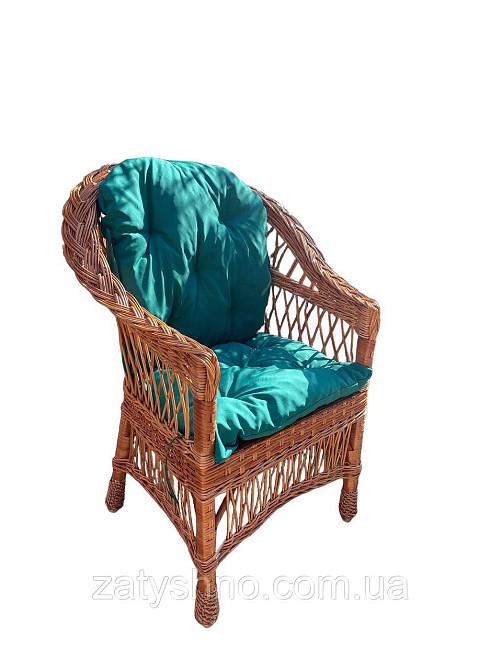 Плетеное кресло с подушкой Киев - изображение 2
