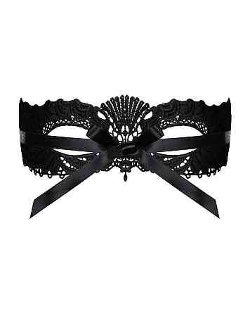 Мереживна маска Obsessive A700 mask, єдиний розмір, чорна Sex Aura Київ