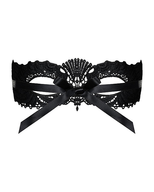 Мереживна маска Obsessive A700 mask, єдиний розмір, чорна Sex Aura Київ - фото 3
