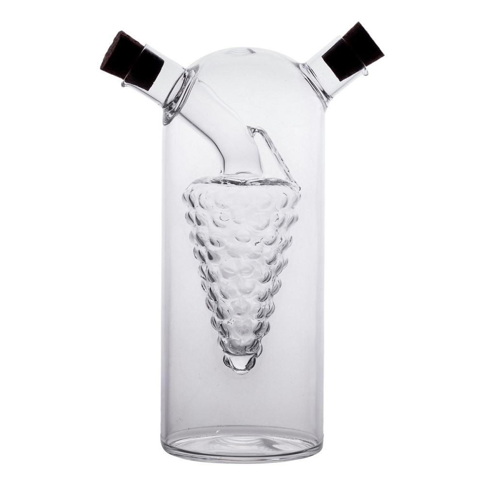 Yiwu Пляшка для олії та оцту 2 в 1 скляна 380 мл для оливкової, соняшникової олії та оцту HP-34 Коломыя - изображение 4