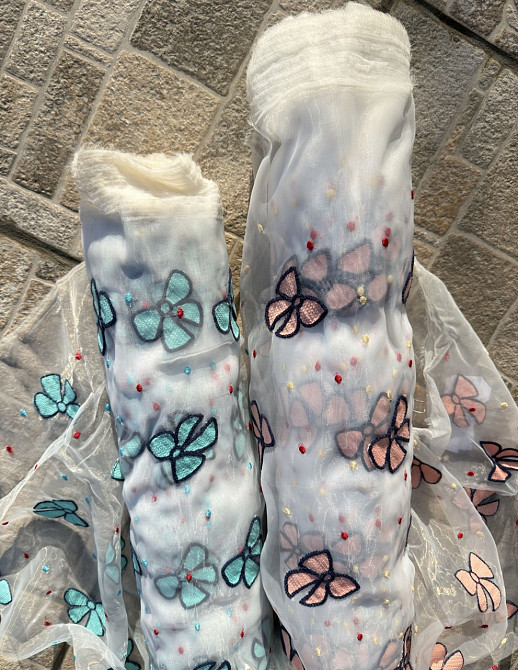 Ткань опт / органза вышитая - от 5 м Киев - изображение 2