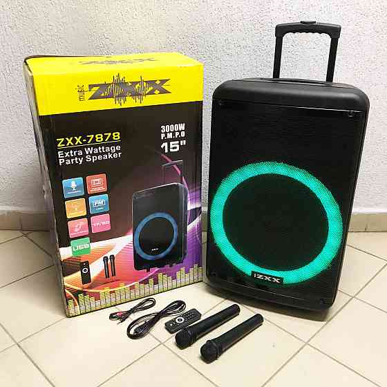 Акустична система для свят ZXX-7878, Bluetooth колонка для гарної музики, Музичну колонку з мікрофоном HS-54 Київ