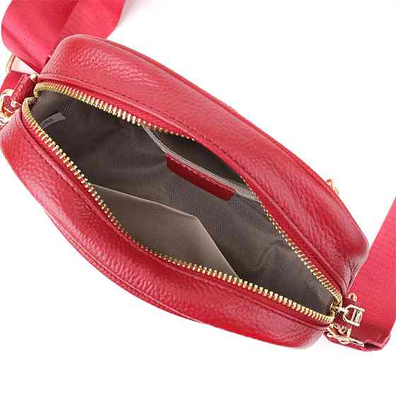 Жіноча сумка на кожен день із натуральної шкіри Червоний (Vintage) Київ