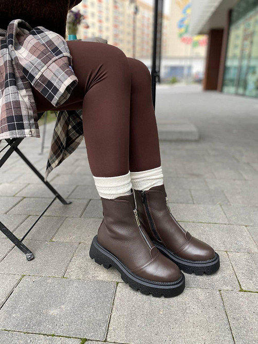 Garti Черевики жіночі GARTI 307 шоколадні (зима, шкіра натуральна) (6091) Коломыя - изображение 2