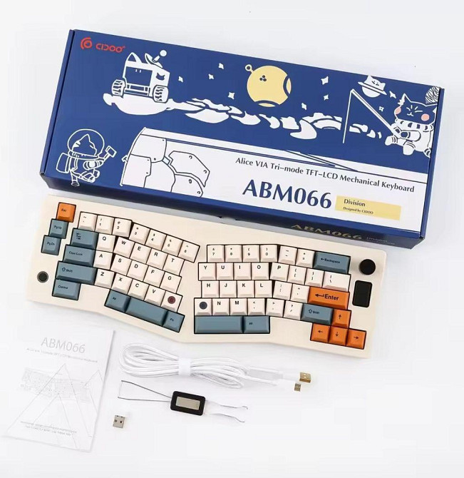 Механическая клавиатура CIDOO ABM066 Alice VIA Tri-mode Киев - изображение 1